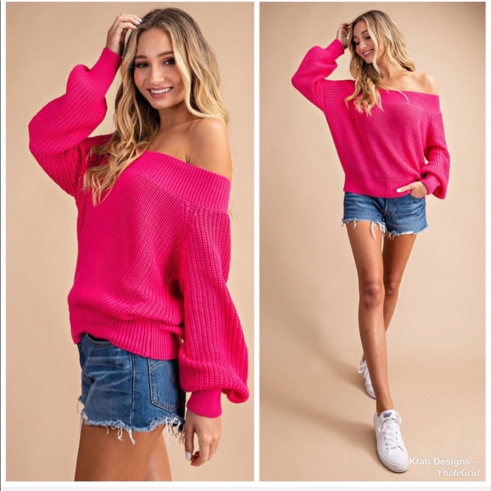 💕LAST 1! Chunky Ballon Sleeve Sweater! - Picture 1 of 4
